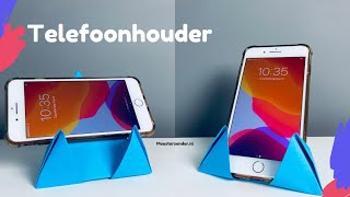 Instructievideo  Telefoonhouder vouwen  Origami [upl. by Pelaga]