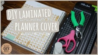 DIY Laminated Planner Cover SCOTCH Thermal Laminator [upl. by Norven436]