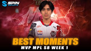 BEST MOMENTS MVP WEEK 1 CELIBOY THE MIRACLE BOY XBORG NYA GOKIL ABIS [upl. by Yadsnil388]