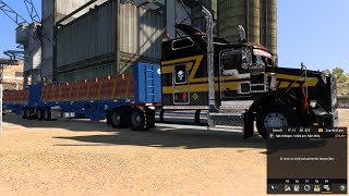 Kenworth t800  Doble remolque de Ladrillos  Mapa Mexico  mod ats 150 [upl. by Dnalhsa]