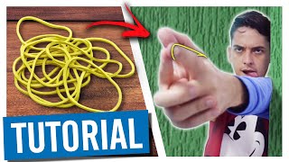 Tutorial Rápido de ARMINHA DE ELÁSTICO com a mão [upl. by Okier]