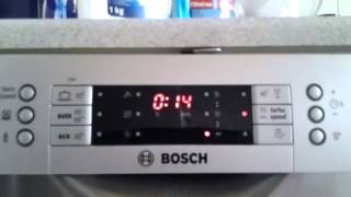 Dishwasher Bosch SMS69M58EU Full Cycle Turbospeed 20min [upl. by Garek893]