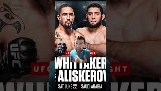 IKRAM ALISKEROV VS ROBERT WHITTAKER ES OFICIAL [upl. by Dragone]