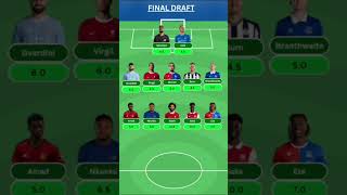 FPL FINAL DRAFT  FPL 202425  FPL Focus India  fpl fantasyfootball fplindia [upl. by Barnes749]