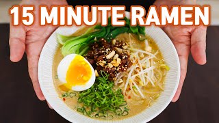 15 Minute Authentic RAMEN at Home Easy TANTANMEN [upl. by Ijok]