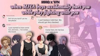 MHA Boys Are In Playful Mood But End Up HurtingInjuring You 🤕 [upl. by Aibonez581]