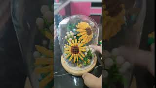 complete sunflower 🌻 brick mini lego diytoys lego minibricks nanoblock santai flowers [upl. by Vinson]