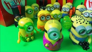 McDONALDS UK amp SPAIN HAPPY MEAL MINIONS 2015 Vs 2014 DESPICABLE ME 2 UK MINIONS [upl. by Imuy601]