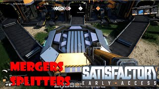 Using Splitters and Mergers in Satisfactory  A starter guide to line optimization [upl. by Luci125]