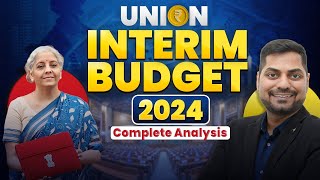 Union Interim Budget 2024  Complete Analysis  Live  Union Budget 2024  Kapil Kathpal [upl. by Rizzi768]