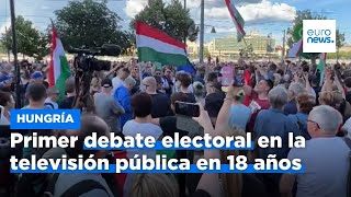 Primer debate electoral en Hungría en la televisión pública en 18 años [upl. by Kellia24]