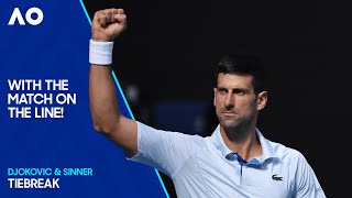 Novak Djokovic amp Jannik Sinners Incredible ThirdSet Tiebreak  Australian Open 2024 [upl. by Chura990]