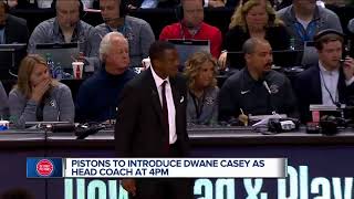 Detroit Pistons hire Dwane Casey as new head coach [upl. by Bab]