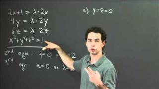 Lagrange multipliers 3 variables  MIT 1802SC Multivariable Calculus Fall 2010 [upl. by Marty]