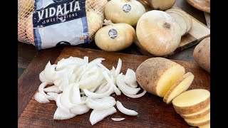 Air Fryer Potatoes and Onions [upl. by Allebasi58]