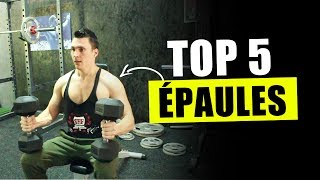 Musculation  Les 5 meilleurs exercices pour les épaules [upl. by Dittman]