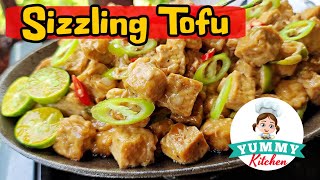 SIZZLING TOFU  Tokwa Recipe ng Pwedeng pwede pangulam or Pampulutan [upl. by Ingraham704]