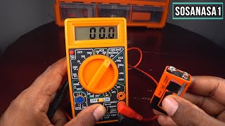 Testing Batteries With a Multimeter  AAA Battery Test and 9 volts Battery Test [upl. by Killarney]