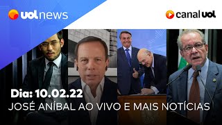 Bolsonaro reajuste a professores José Aníbal ao vivo PSDB e Doria Monark e mais  UOL News 1002 [upl. by Manya]