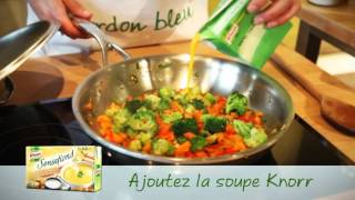 Cassolette de poisson à lorientale au brocoli carottes poivron et riz  Knorr [upl. by Irma]