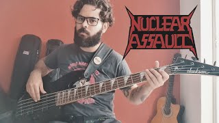 Nuclear Assault  Critical Mass  Bass Cover  Bruno Mota [upl. by Ahseket]