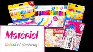 Achats  Présentation de matériel  Livres de Coloriages Feutres Crayons Marqueurs [upl. by Susie933]