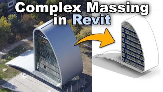 Complex Mass Modeling in Revit Tutorial Inplace Massing [upl. by Ziguard126]