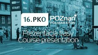 Poznań Półmaraton 2024  Trasa 16 PKO Poznań Półmaratonu  widok z auta [upl. by Aklog]