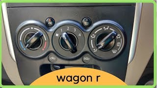 All about Wagon r AC  2017  All functions explained [upl. by Aym189]