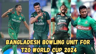 Rise of Bangladeshs Bowling  T20 World Cup 2024  Bangladesh Cricket 🔥 [upl. by Sirred]