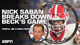 Nick Saban hails Carson Becks timing accuracy at Georgia 👏  College GameDay [upl. by Amethyst]