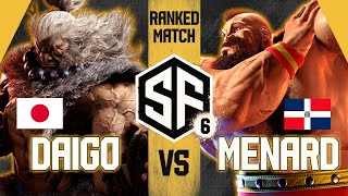 SF6 ⚡ DAIGO vs MENARD  Ranked Match  スト6 ランクマッチ [upl. by Ahsemit33]