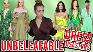 MOST UNFORGETTABLE DRESSES amp UNBELEAFABLE MISTAKES green dresses fashion style celebrities [upl. by Oderfigis797]