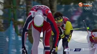 Längdskidor OS Sotji  30km Skiathlon Herrar [upl. by Duggan]