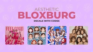 AESTHETIC BINI DECALS FOR BLOXBURG  ROBLOX [upl. by Noicpecnoc]