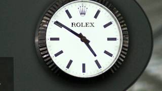 JCDecaux France Rolex Clock Sponsoring Paris CDG Airport [upl. by Nerua]