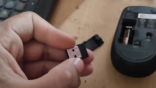 How to connect a wireless mouse to laptop Dell WM118 [upl. by Ondrej]