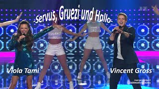 Viola Tami amp Vincent Gross  Opening Servus Gruezi und Hallo   Hello Again [upl. by Nyved698]