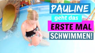 Familien Vlog  Wir gehen ins Schwimmbad  Baby 12 Wochen alt  Isabeau [upl. by Kelson488]