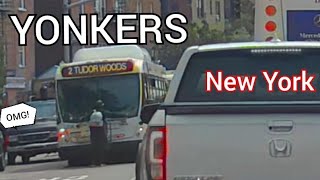 SOUTH BROADWAY YONKERS newyorkyonkersbusdriversusatraveltour [upl. by Nawiat]