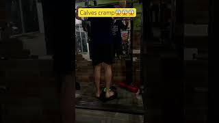 Calves cramp injury during legs 😱😱✅❌avoidinjurylegscalvesshortsfeed gymmotivation [upl. by Odetta]