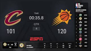 Cleveland Cavaliers  Phoenix Suns  NBA on ESPN Live Scoreboard [upl. by Abeu]