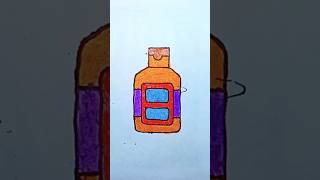 ink bottle drawing easy  simple Ink bottle drawing art drawing shorts trending [upl. by Ahsilram]