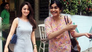 Adah SharmaSandeepa Dhar amp Anjana Spotted at Grandmamas Cafe Juhu [upl. by Abibah464]