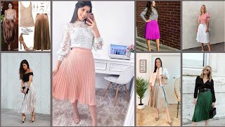 HERMOSAS FALDAS PLISADAS DE MODA Y TENDENCIA 2021 [upl. by Atila194]