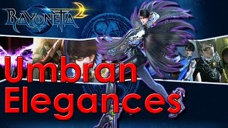 Bayonetta 2  All Umbran Elegances [upl. by Ahsrav336]