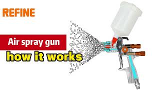 AIR Spray Gun How it Worksspray gun [upl. by Ardnwahs]