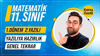 11Sınıf 1Dönem 2Yazılı  Konu Özetli Genel Tekrar  PDF  11Sınıf Matematik [upl. by Ilojne]