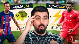 أسرع تشكيلة بالعالم ضد أبطئ تشكيلة بالعالم ⚡️🐢 FIFA [upl. by Poul]