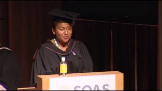 Vote of thanks from the Students Union at the 2013 Graduation Ceremony SOAS University of London [upl. by Assyle]